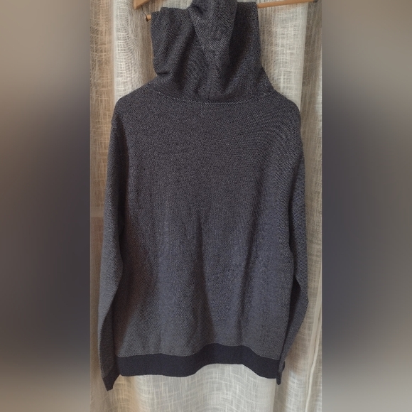 NWT Bowen & Wright 100% Cotton Hoodie Navy Striped Men's XL - Picture 2 of 9